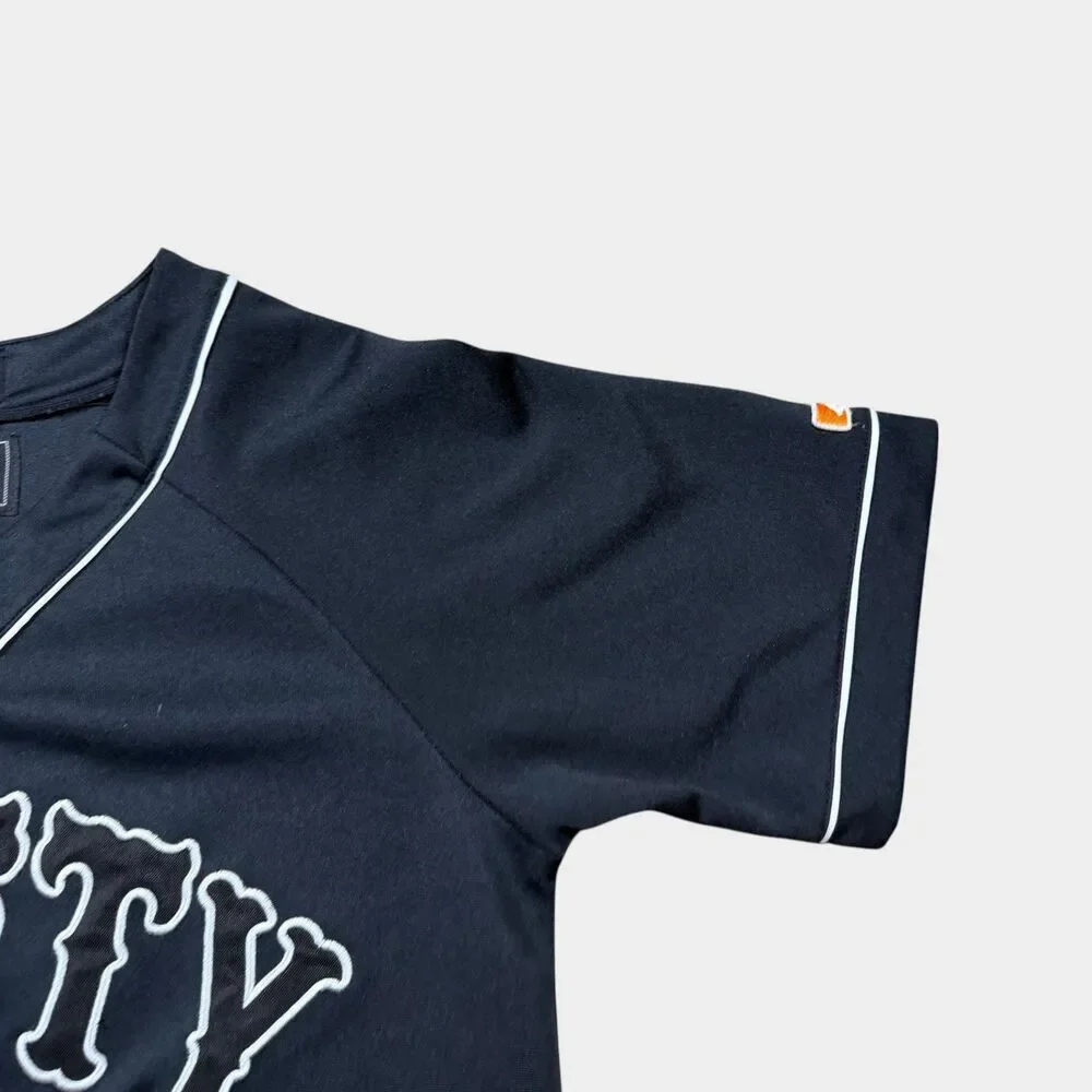 Crafty Collective Baseball Jersey Stitched Black White Men's Large